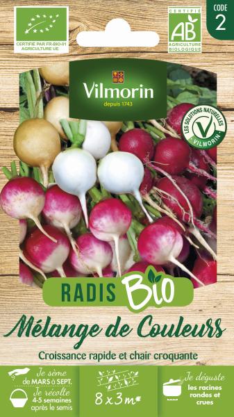 Potagères - Radis Mélange de Couleurs - BIO - PACKAGING_RECTO